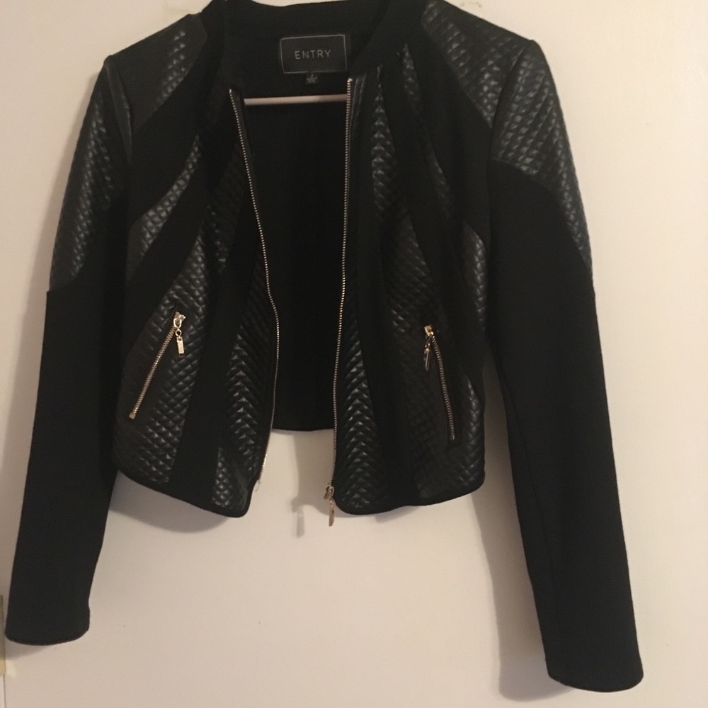Black zip up jacket